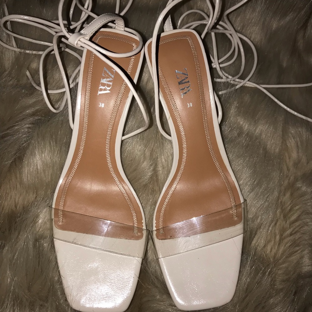 ZARA lace-up Heeled Sandals